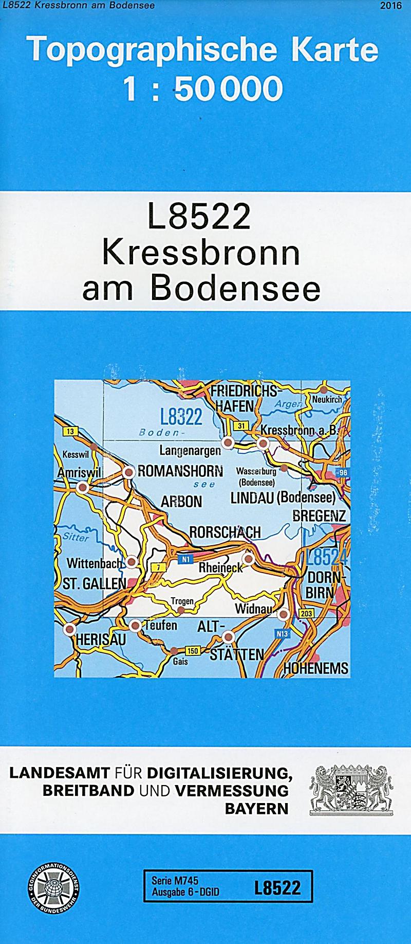 Topographische Karte Bayern Kressbronn am Bodensee jetzt kaufen