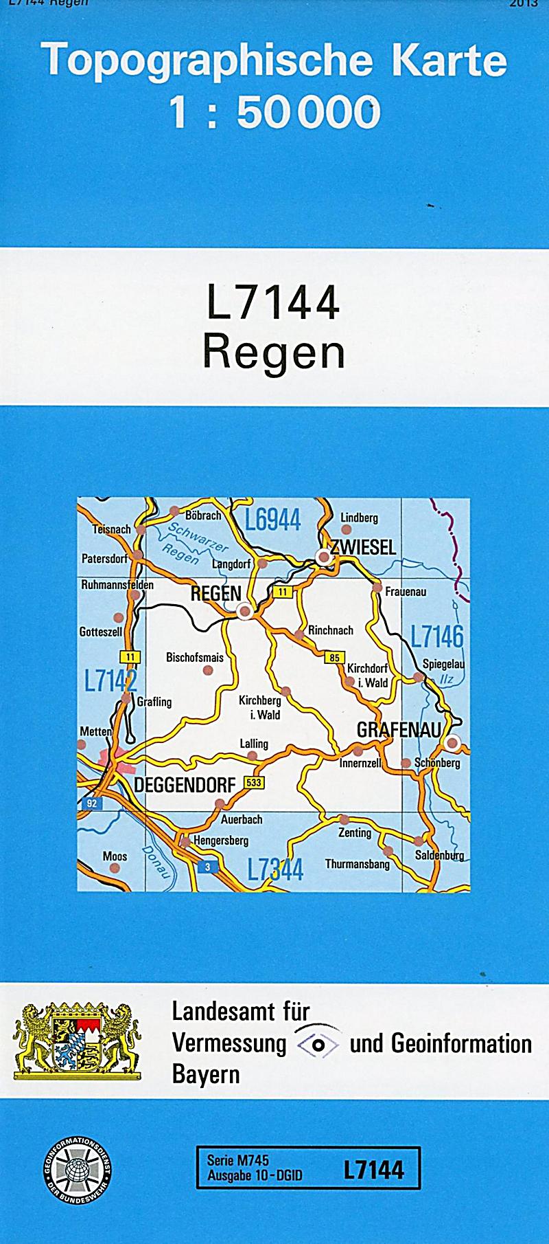 Topographische Karte Bayern Regen Buch bei Weltbild.de bestellen