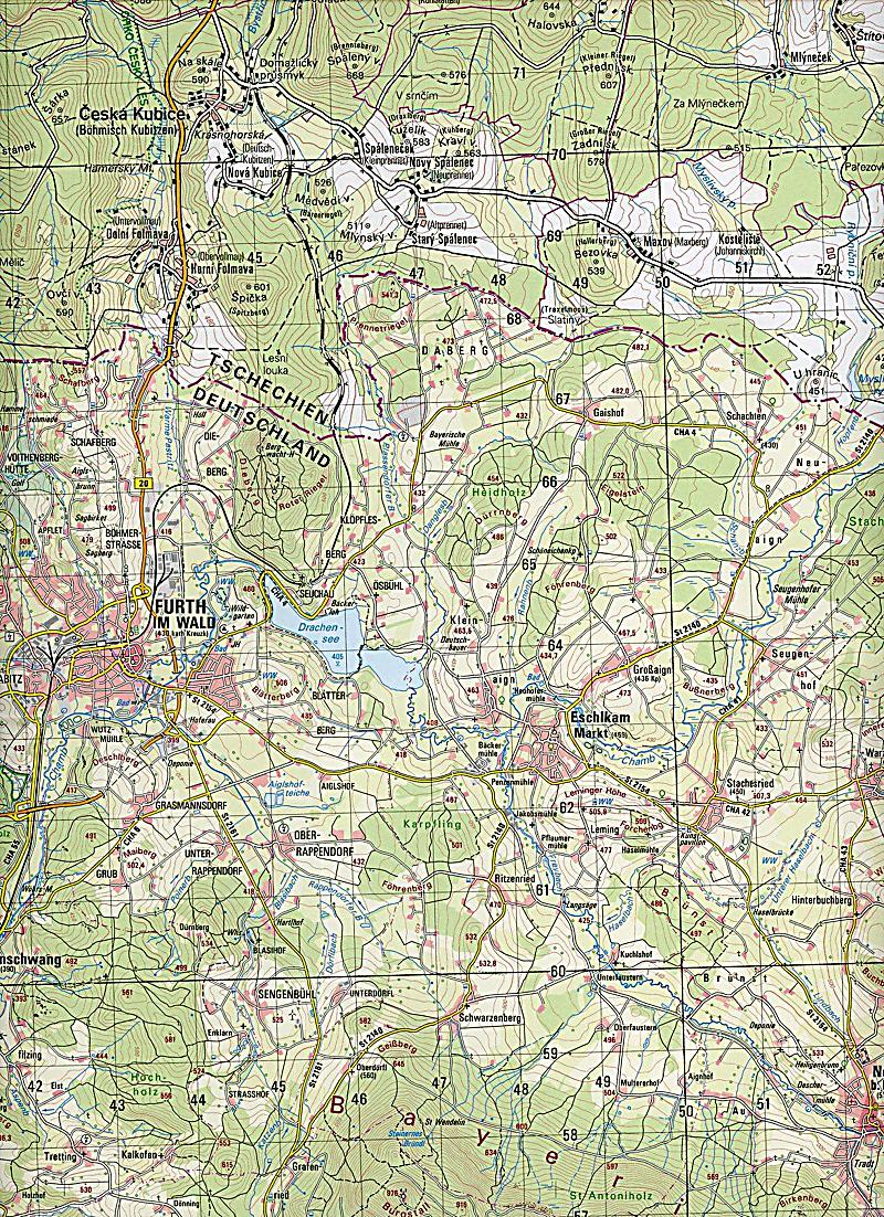 Topographische Karte Bayern Waldmünchen Buch - Weltbild.ch