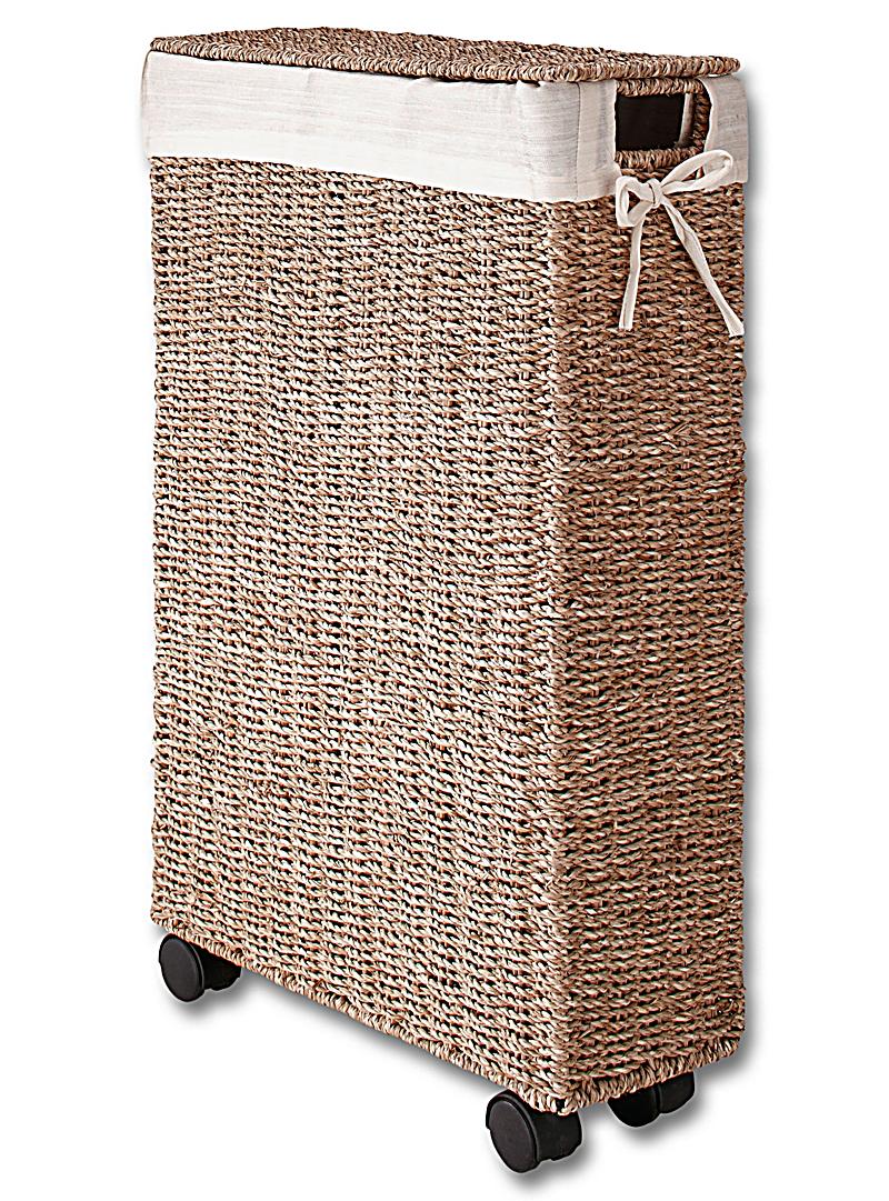 Wäschekorb Slim Line, mit Rollen Farbe: natur | Weltbild.de