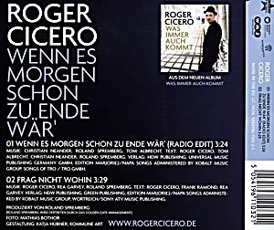 Roger Cicero Wenn Es Morgen Schon Zu Ende Wär Roger Cicero Wenn Es Morgen Schon Zu Ende Wär
