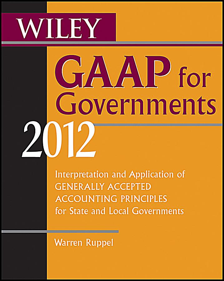 generally accepted accounting principles gaap book