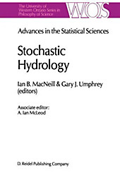 Advances in the Statistical Sciences: Stochastic Hydrology. - Buch