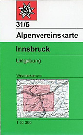 Alpenvereinskarte Innsbruck, Umgebung. - Buch