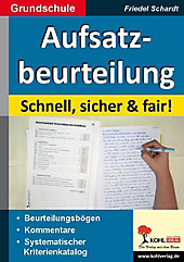 Aufsatzbeurteilung in der Grundschule - eBook - Friedel Schardt,