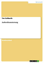 Außenfinanzierung - eBook - Tim Vollborth,
