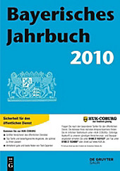 Bayerisches Jahrbuch 89. Jg. (2010) - eBook - Saur K.G. Verlag GmbH,