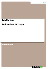 Burkaverbote in Europa - eBook - Julia Nichtern,