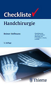 Checklisten Medizin: Checkliste Handchirurgie - eBook - Reimer Hoffmann,