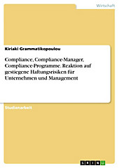 Compliance, Compliance-Manager, Compliance-Programme - eBook - Kiriaki Grammatikopoulou,