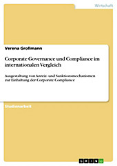 Corporate Governance und Compliance im internationalen Vergleich - eBook - Verena Grollmann,