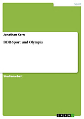 DDR-Sport und Olympia - eBook - Jonathan Kern,