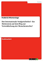 Der Internationale Strafgerichtshof - Ein Meilenstein auf dem Weg zur Verwirklichung der Menschenrechte? - eBook - Frederick Wiemerslage,