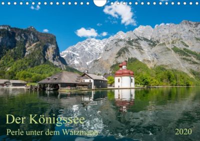 Der Königssee Perle unter dem Watzmann (Wandkalender 2020 DIN A4 quer) - Kalender - Prime Selection,