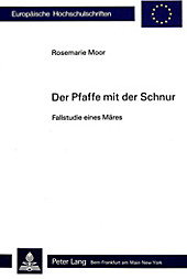 Der Pfaffe Mit Der Schnur: Fallstudie Eines Maeres. Rosemarie Moor, - Buch - Rosemarie Moor,