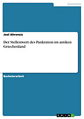 Der Stellenwert des Pankration im antiken Griechenland - eBook - Joel Ahrensis,