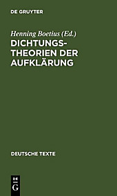 Deutsche Texte: 19 Dichtungstheorien der Aufklärung - eBook