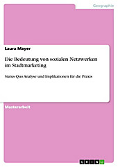 Die Bedeutung von sozialen Netzwerken im Stadtmarketing - eBook - Laura Mayer,