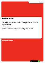 Die G-8 im Bereich der Cooperative Threat Reduction - eBook - Stephan Anders,