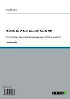 Die Rolle der UN beim Genozid in Ruanda 1994 - eBook - David Kordon,