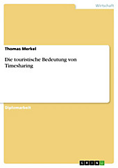 Die touristische Bedeutung von Timesharing - eBook - Thomas Merkel,