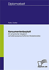 Diplom.de: Konsumentenboykott - eBook - Patric Dokter,