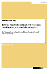 Einfluss makroökonomischer Grössen auf den Konsum privater Gebrauchsgüter - eBook - Florian Bankoley,