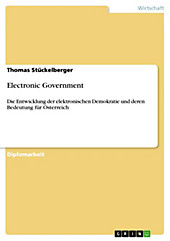 Electronic Government - eBook - Thomas Stückelberger,