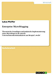 Enterprise Microblogging - eBook - Lukas Pfeiffer,