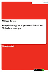 Europäisierung der Migrationspolitik - Eine Mehrebenenanalyse - eBook - Philippe Carasco,