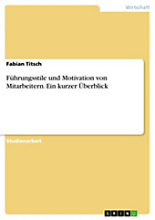 Führungsstile und Motivation von Mitarbeitern. Ein kurzer Überblick - eBook - Fabian Titsch,