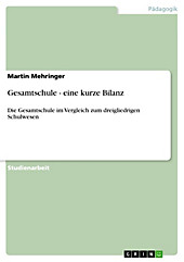 Gesamtschule - eine kurze Bilanz - eBook - Martin Mehringer,