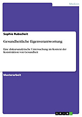 Gesundheitliche Eigenverantwortung - eBook - Sophie Rubscheit,