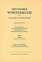 Grimm, Dt.  Wörterbuch Neubearbeitung. Jacob Grimm, Wilhelm Grimm, - Buch - Jacob Grimm, Wilhelm Grimm,