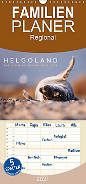 Helgoland - Das Leben auf der Düne Helgolands - Familienplaner hoch (Wandkalender 2021 , 21 cm x 45 cm, hoch) - Kalender - Lain Jackson,
