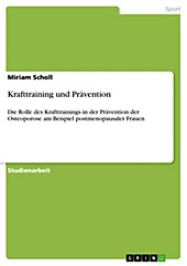 Krafttraining und Prävention - eBook - Miriam Scholl,