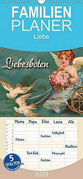 Liebesboten - Familienplaner hoch (Wandkalender 2020 , 21 cm x 45 cm, hoch) - Kalender - Martina Berg,