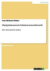 Manipulationen im Submissionswettbewerb - eBook - Jens Michael Weber,