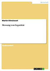 Messung von Liquidität - eBook - Martin Klinckwort,