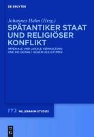 Millennium-Studien / Millennium Studies: 34 Spätantiker Staat und religiöser Konflikt - eBook - Johannes Hahn,