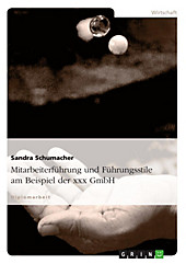 Mitarbeiterführung und Führungsstile am Beispiel der xxx GmbH - eBook - Sandra Schumacher,