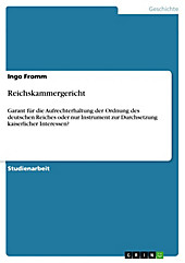 Reichskammergericht - eBook - Ingo Fromm,