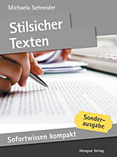 Sofortwissen kompakt: Stilsicher texten - eBook - Michaela Schneider,