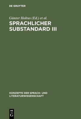 Sprachlicher Substandard III - eBook