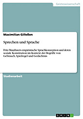 Sprechen und Sprache - eBook - Maximilian Gilleßen,