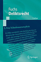 Springer-Lehrbuch: Deliktsrecht - eBook - Maximilian Fuchs,