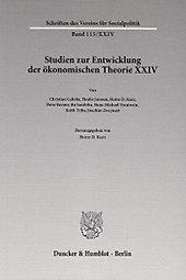 Studien zur Entwicklung der ökonomischen Theorie. - Buch