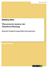 Theoretische Ansätze der Mitarbeiterbindung - eBook - Matthias Klein,