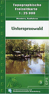 Topographische Karte Brandenburg Unterspreewald.  - Buch