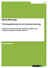 Trainingsplanung für ein Ausdauertraining - eBook - Moritz Wenninger,